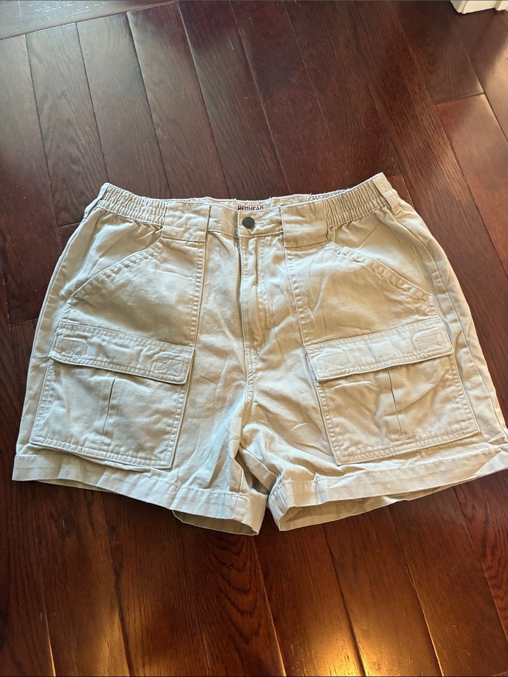 Redhead men Light Beige Cargo Pocket Shorts waist band size 36